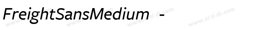 FreightSansMedium◆字体转换