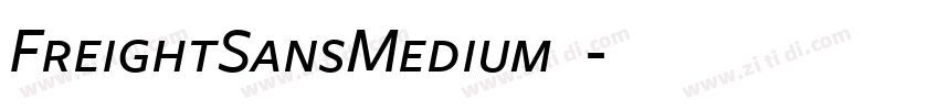 FreightSansMedium◆字体转换