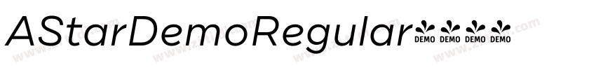 AStarDemoRegular字体转换 AStarDemoRegular字体转换