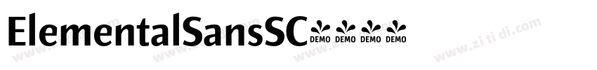 ElementalSansSC字体转换