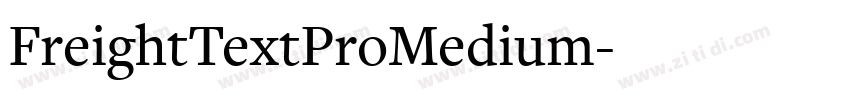 FreightTextProMedium字体转换