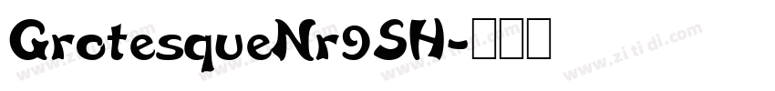 GrotesqueNr9SH字体转换