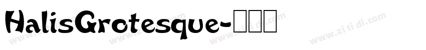 HalisGrotesque字体转换
