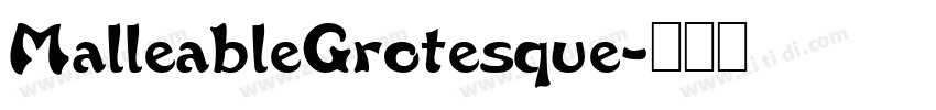 MalleableGrotesque字体转换