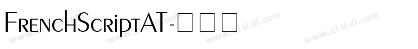 FrenchScriptAT字体转换