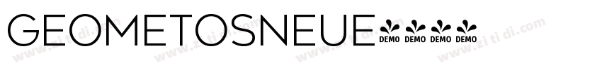 GeometosNeue字体转换