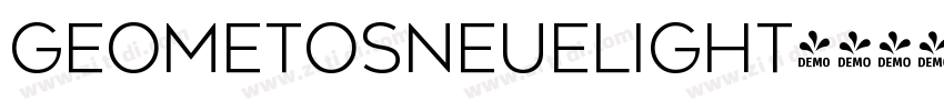 GeometosNeueLight字体转换
