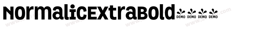 NormalicExtraBold字体转换