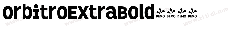 OrbitroExtraBold字体转换