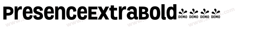 PresenceExtraBold字体转换