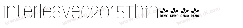 Interleaved2of5Thin字体转换