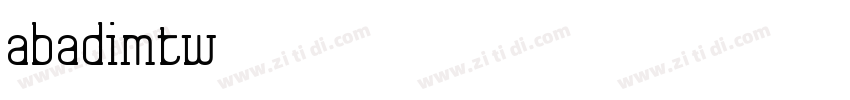 AbadiMTW01字体转换