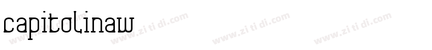 CapitolinaW01字体转换