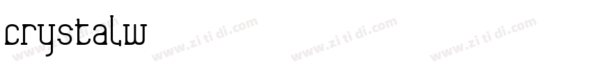CrystalW01字体转换