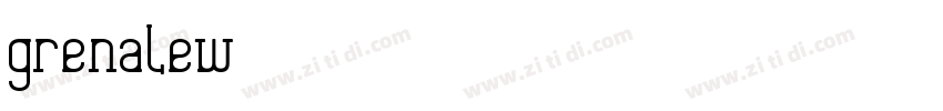 GrenaleW01字体转换