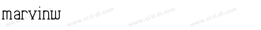 MarvinW01字体转换