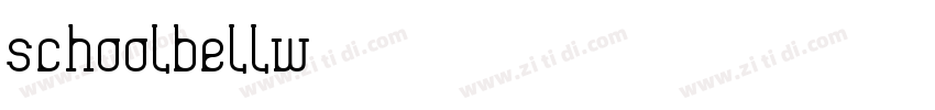 Schoolbellw01字体转换