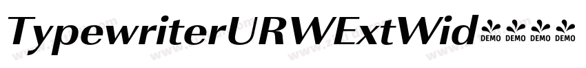 TypewriterURWExtWid字体转换
