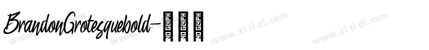 BrandonGrotesquebold字体转换
