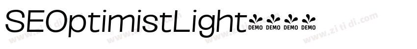 SEOptimistLight字体转换 SEOptimistLight字体转换