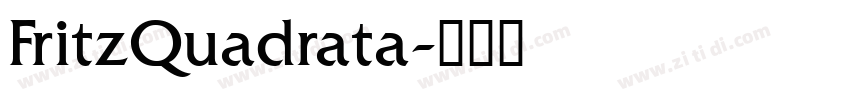 FritzQuadrata字体转换