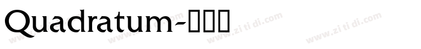 Quadratum字体转换