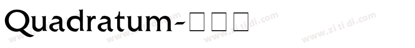 Quadratum字体转换