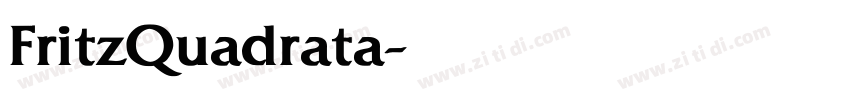 FritzQuadrata字体转换