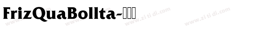FrizQuaBollta字体转换
