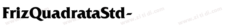 FrizQuadrataStd字体转换