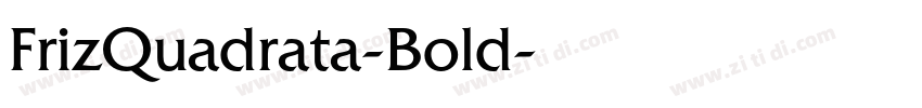 FrizQuadrata-Bold字体转换