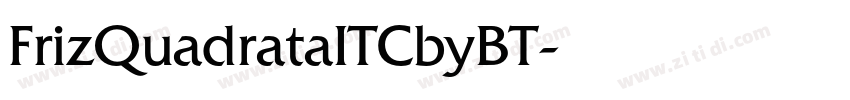 FrizQuadrataITCbyBT字体转换