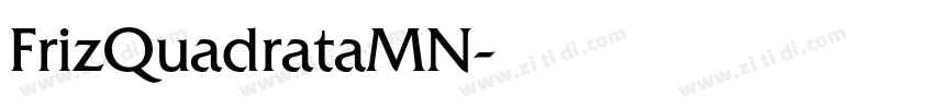 FrizQuadrataMN字体转换