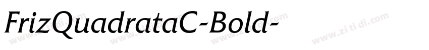 FrizQuadrataC-Bold字体转换