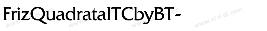 FrizQuadrataITCbyBT字体转换