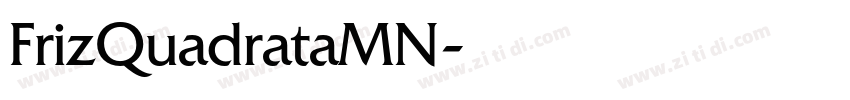 FrizQuadrataMN字体转换