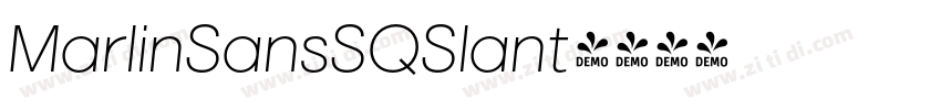 MarlinSansSQSlant字体转换 MarlinSansSQSlant字体转换