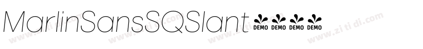 MarlinSansSQSlant字体转换 MarlinSansSQSlant字体转换