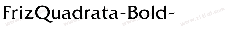 FrizQuadrata-Bold字体转换
