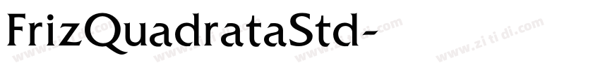 FrizQuadrataStd字体转换