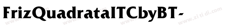 FrizQuadrataITCbyBT字体转换