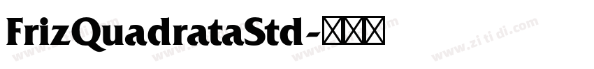 FrizQuadrataStd字体转换