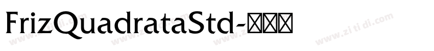 FrizQuadrataStd字体转换