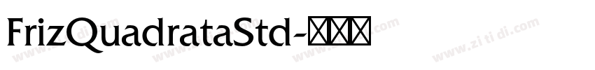FrizQuadrataStd字体转换