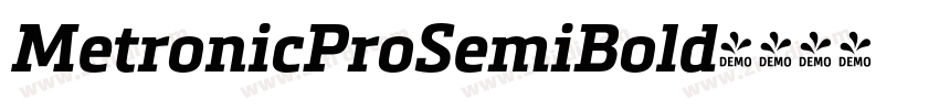 MetronicProSemiBold字体转换