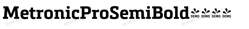 MetronicProSemiBold字体转换