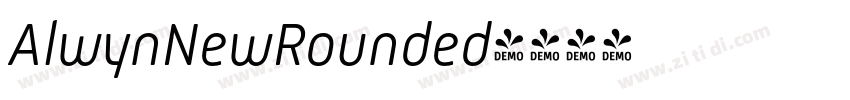 AlwynNewRounded字体转换