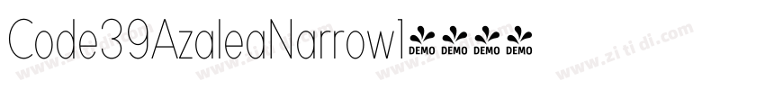 Code39AzaleaNarrow1字体转换