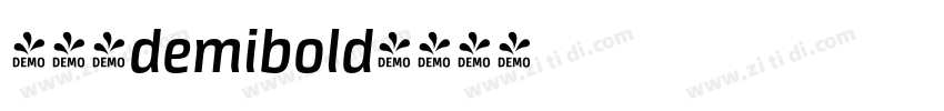 天舒宋demibold字体转换