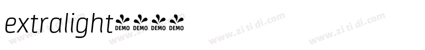 extralight字体转换